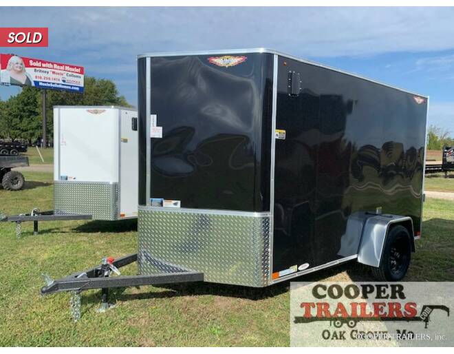2021 H&H 6x10 V-Nose Cargo w/ Ramp Cargo Encl BP at Cooper Trailers, Inc STOCK# FC45793 Exterior Photo