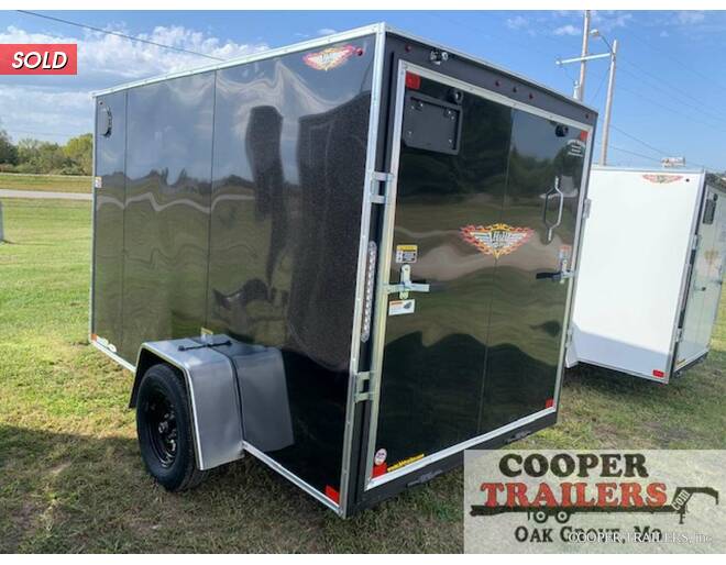 2021 H&H 6x10 V-Nose Cargo w/ Ramp Cargo Encl BP at Cooper Trailers, Inc STOCK# FC45793 Photo 2