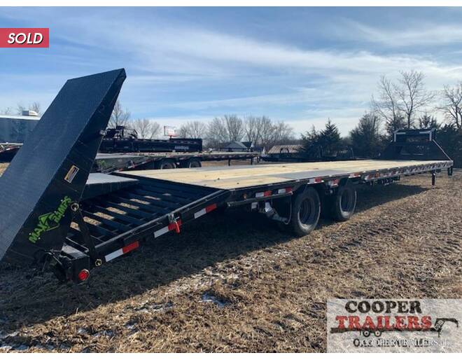 2021 Load Trail 25k LowPro GN 102x40 w/ Max Ramps Flatbed GN at Cooper Trailers, Inc STOCK# GTJ16261 Photo 8
