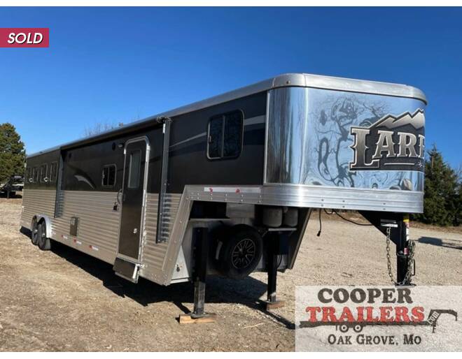 2016 Bison Laredo 4HS w/ Living Quarters  Horse GN at Cooper Trailers, Inc STOCK# UL05707 Exterior Photo