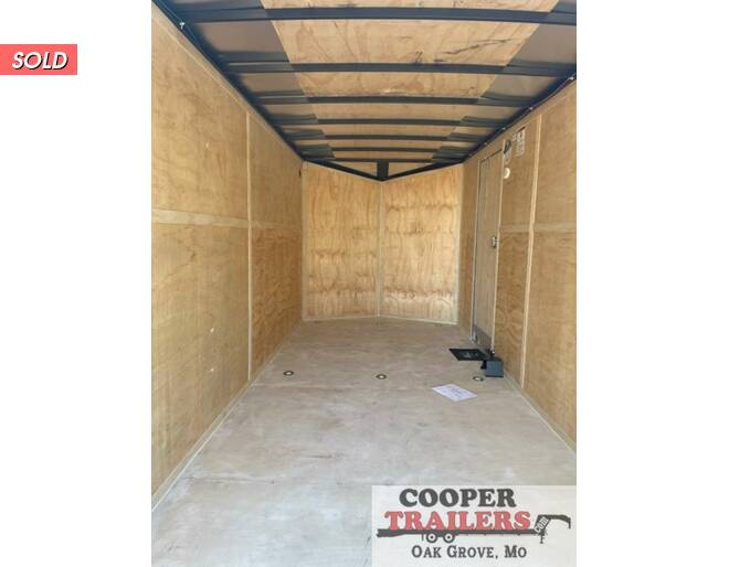 2021 Cargo Mate 7X16 V-Nose w/ Ramp Cargo Encl BP at Cooper Trailers, Inc STOCK# FH07586 Photo 4