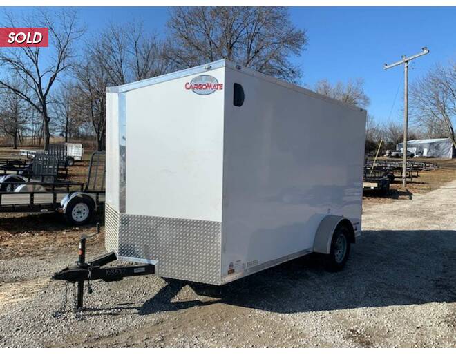 2021 Cargo Mate 6x12 V-Nose w/ Ramp Cargo Encl BP at Cooper Trailers, Inc STOCK# FD07602 Exterior Photo