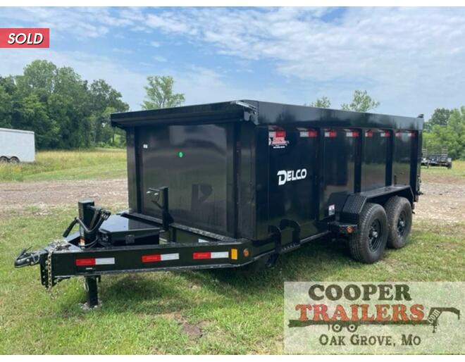 2022 Delco Low-Pro Dump 83X14 w/ 4' Sides Dump at Cooper Trailers, Inc STOCK# ED25193 Exterior Photo