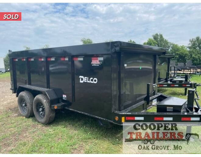 2022 Delco Low-Pro Dump 83X14 w/ 4' Sides Dump at Cooper Trailers, Inc STOCK# ED25193 Photo 2