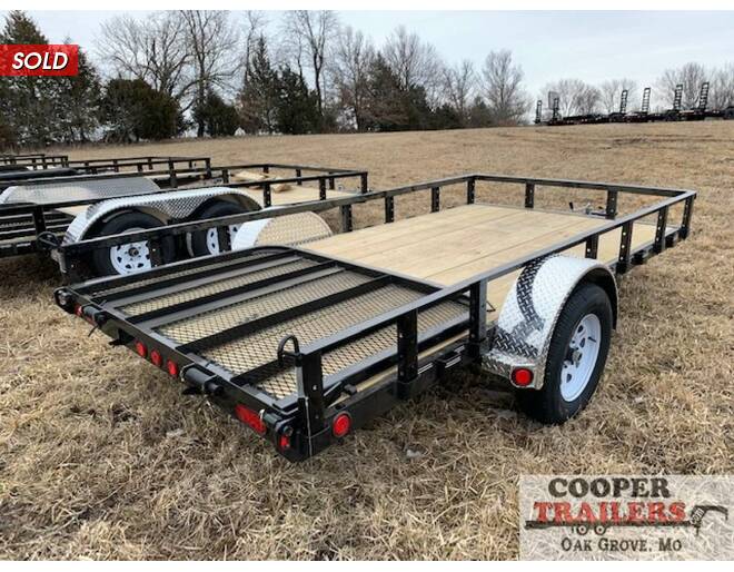 2021 PJ Utility 77x12 w/ Gate Utility BP at Cooper Trailers, Inc STOCK# BDG19933 Exterior Photo