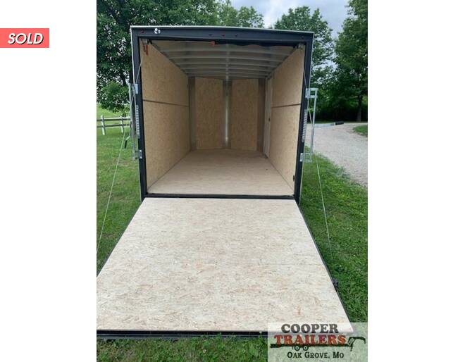 2021 H&H 7x14 V-Nose Cargo w/ Ramp  Cargo Encl BP at Cooper Trailers, Inc STOCK# FG49889 Photo 4