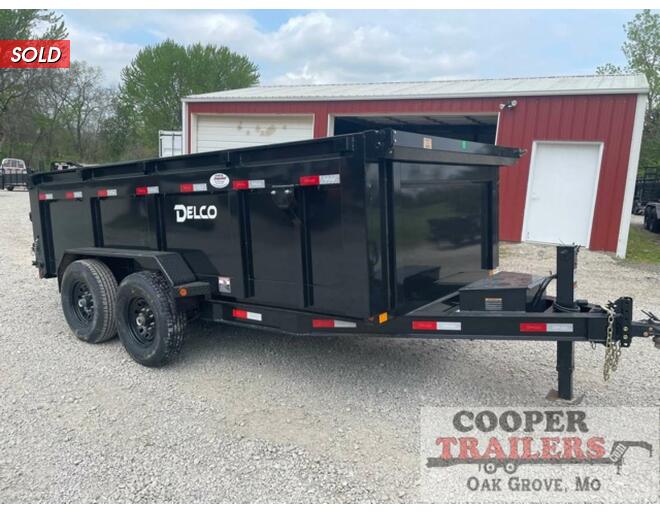 2022 Delco Low-Pro Dump 83X14 w/ 3' Sides Dump at Cooper Trailers, Inc STOCK# ED21559 Exterior Photo