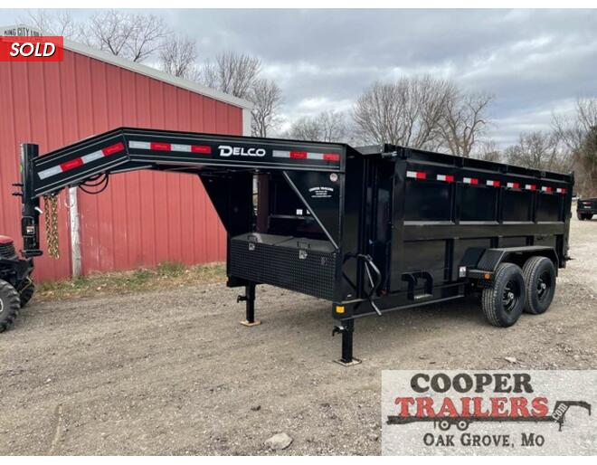 2022 Delco LowPro GN Dump 83x16 w/ 4ft Sides Dump at Cooper Trailers, Inc STOCK# EH25191 Exterior Photo