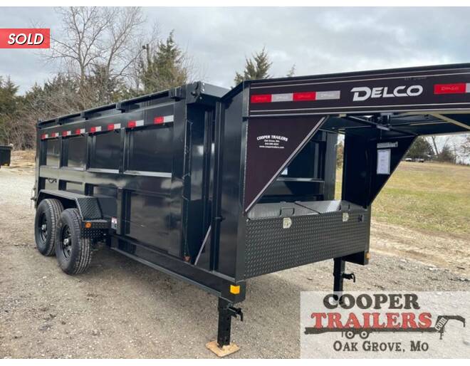 2022 Delco LowPro GN Dump 83x16 w/ 4ft Sides Dump at Cooper Trailers, Inc STOCK# EH25191 Photo 2