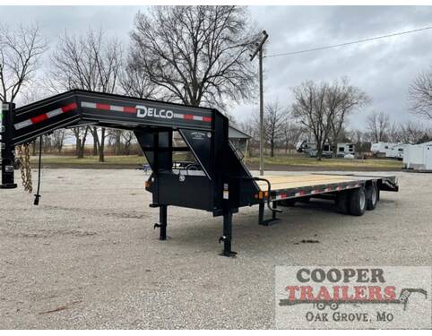 2022 Delco 24k Low-Pro Gooseneck 102x25 Flatbed GN at Cooper Trailers, Inc STOCK# GTA25321 Exterior Photo