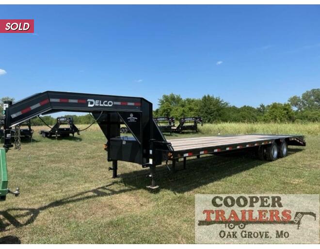 2022 Delco 25k Low-Pro GN 102x32 Flatbed GN at Cooper Trailers, Inc STOCK# GTD24157 Exterior Photo