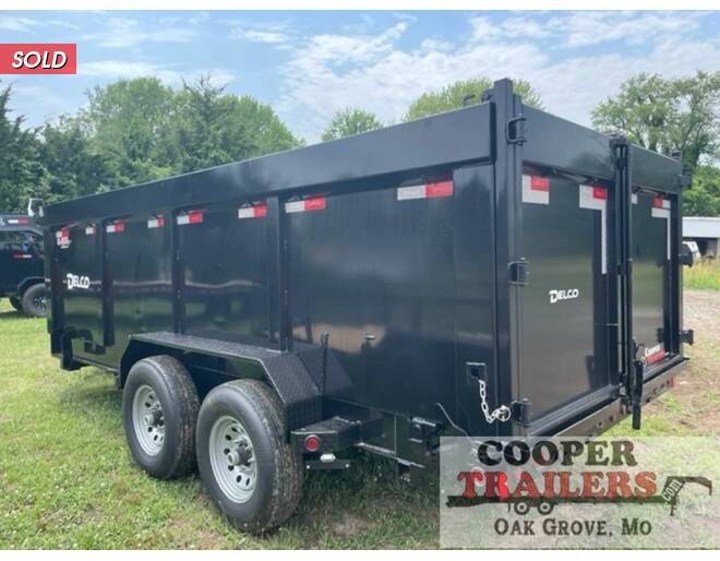 2022 Delco Low-Pro Dump 83X16 w/ 4' Sides Dump at Cooper Trailers, Inc STOCK# EE25194 Photo 3