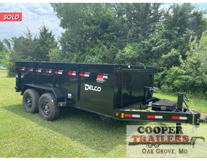 2022 Delco Low-Pro Dump 83X14 w/ 3' Sides Dump at Cooper Trailers, Inc STOCK# ED25195 Exterior Photo