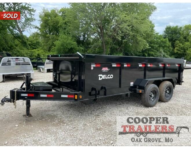 2022 Delco Low-Pro Dump 83X16 w/ 3' Sides Dump at Cooper Trailers, Inc STOCK# EE25196 Exterior Photo
