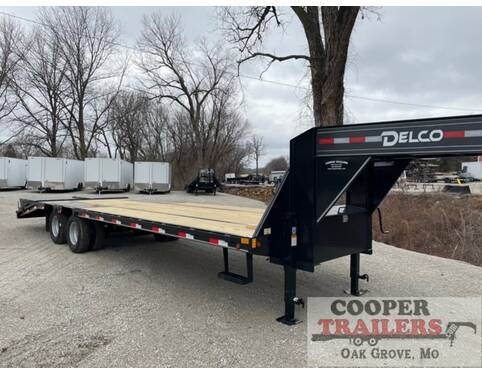 2022 Delco 24k Low-Pro Gooseneck 102x25 Flatbed GN at Cooper Trailers, Inc STOCK# GTA25656 Photo 2