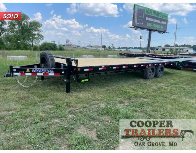 2024 Load Trail 18K Deck Over 102X25 w/ MAX Ramps Flatbed BP at Cooper Trailers, Inc STOCK# GN99140 Exterior Photo