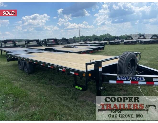2024 Load Trail 18K Deck Over 102X25 w/ MAX Ramps Flatbed BP at Cooper Trailers, Inc STOCK# GN99140 Photo 3