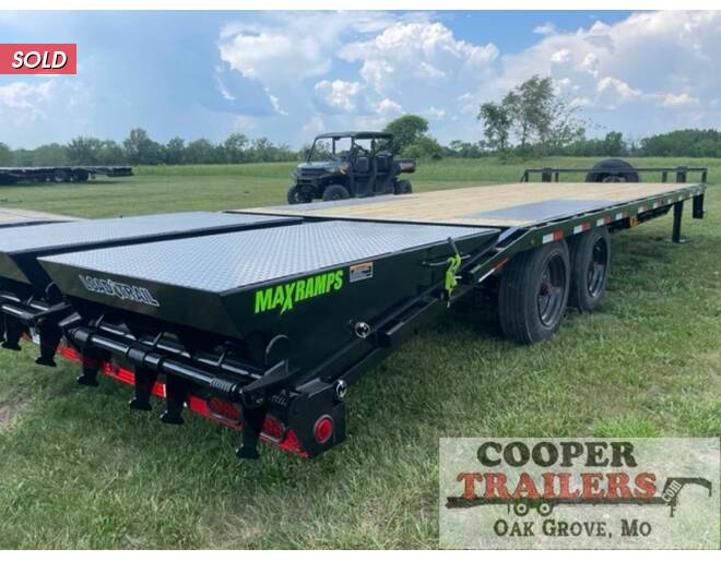 2024 Load Trail 18K Deck Over 102X25 w/ MAX Ramps Flatbed BP at Cooper Trailers, Inc STOCK# GN99140 Photo 4