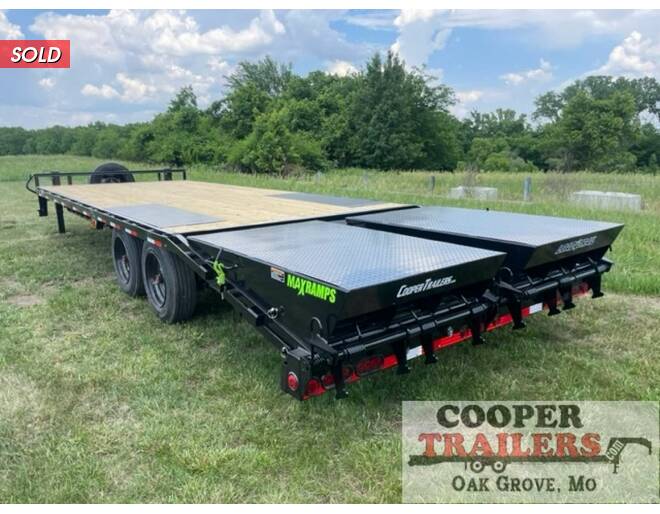 2024 Load Trail 18K Deck Over 102X25 w/ MAX Ramps Flatbed BP at Cooper Trailers, Inc STOCK# GN99140 Photo 5