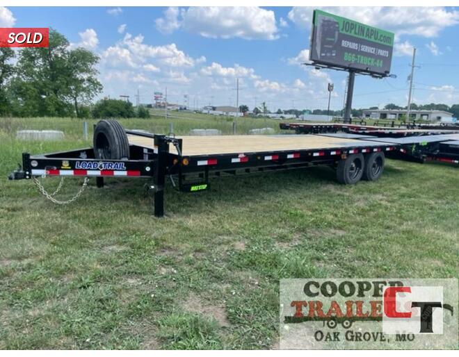 2024 Load Trail 18k Deck Over 102x24 w/ MAX Ramps Flatbed BP at Cooper Trailers, Inc STOCK# GN22179 Exterior Photo