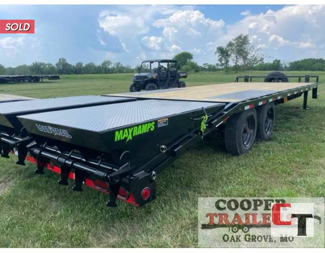 2024 Load Trail 18k Deck Over 102x24 w/ MAX Ramps Flatbed BP at Cooper Trailers, Inc STOCK# GN22179 Photo 4